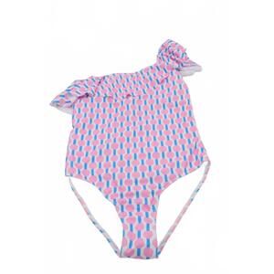 NEW THE OAKS APPAREL women's one-shoulder swimsuit in hello happiness